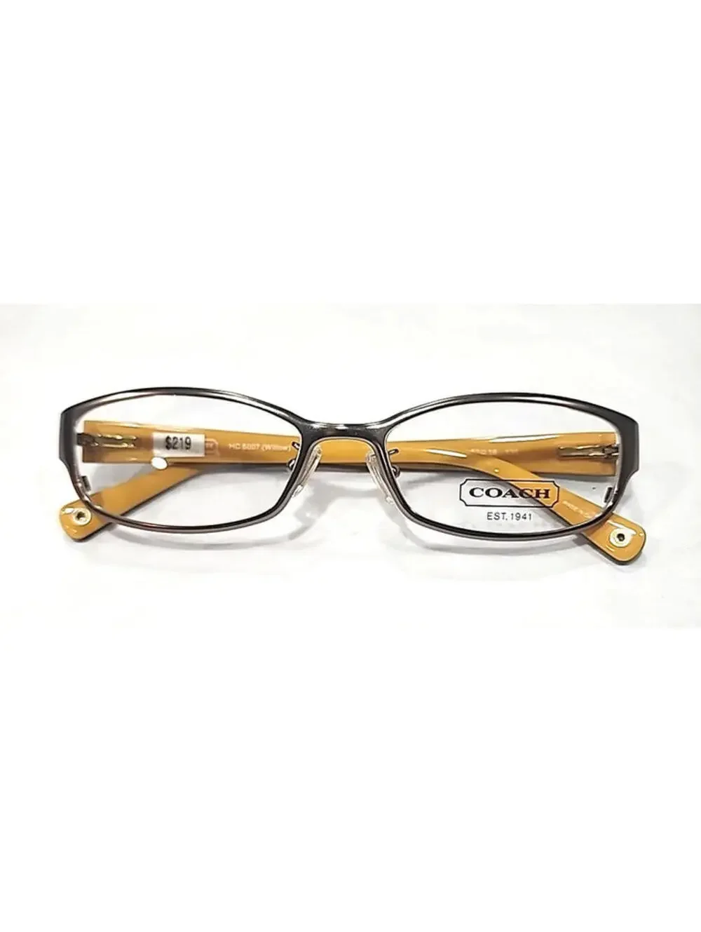 Coach HC5007 Willow 9045 Sand Brown Eyeglasses 52-16 135